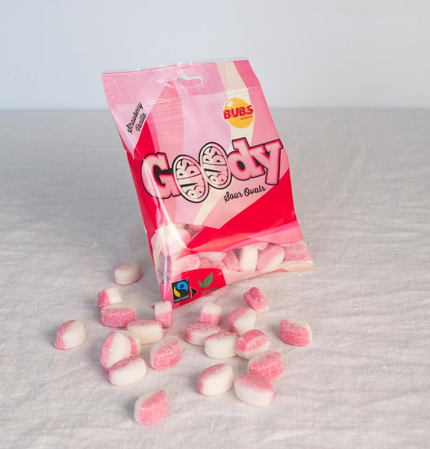 BUBS Goody Strawberry Vanilla Sour Ovals