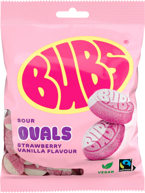 Goody Strawberry Vanilla Sour Ovals